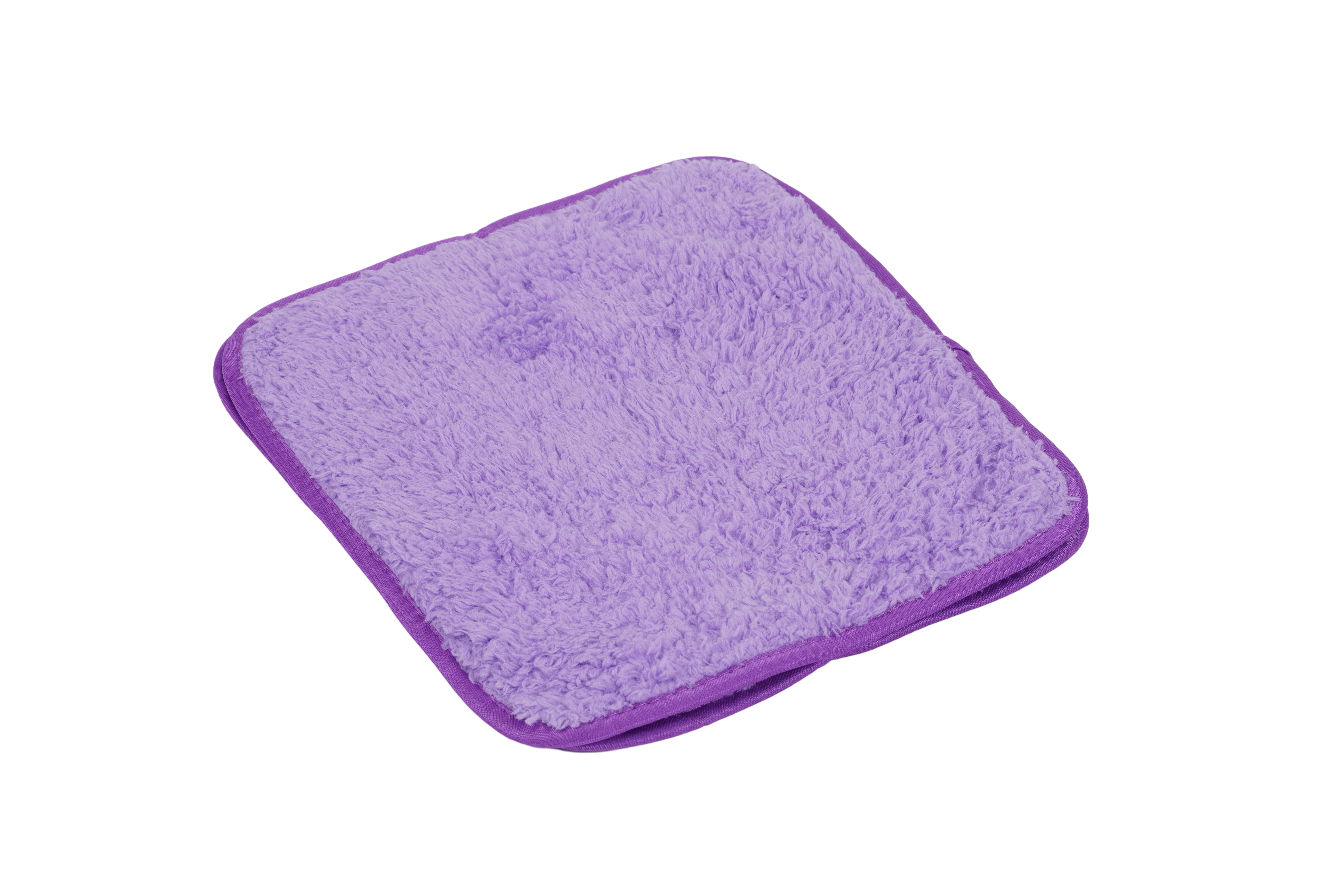 Almohadilla plush morada de microfibra